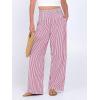 imageANRABESS Womens Striped Gingham Palazzo Pants Wide Leg High Waisted Lounge Pajama Pants Cute Casual Trousers with PocketsRed White Stripe