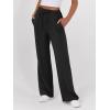 imageANRABESS Womens Sweatpants Wide Leg Casual Loose Baggy Lounge Travel Pants 2025 Fall Drawstring Joggers with PocketsBlack