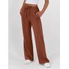 imageANRABESS Womens Sweatpants Wide Leg Casual Loose Baggy Lounge Travel Pants 2025 Fall Drawstring Joggers with PocketsBurnt Brown