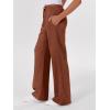 imageANRABESS Womens Sweatpants Wide Leg Casual Loose Baggy Lounge Travel Pants 2025 Fall Drawstring Joggers with PocketsBurnt Brown