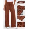 imageANRABESS Womens Sweatpants Wide Leg Casual Loose Baggy Lounge Travel Pants 2025 Fall Drawstring Joggers with PocketsBurnt Brown