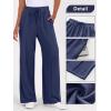 imageANRABESS Womens Sweatpants Wide Leg Casual Loose Baggy Lounge Travel Pants 2025 Fall Drawstring Joggers with PocketsNavy Blue