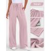 imageANRABESS Womens Sweatpants Wide Leg Casual Loose Baggy Lounge Travel Pants 2025 Fall Drawstring Joggers with PocketsPink