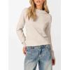 imageANRABESS Womens Turtleneck Long Sleeve Lightweight Casual Fall Sweaters 2025Almond