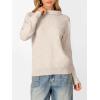 imageANRABESS Womens Turtleneck Long Sleeve Lightweight Casual Fall Sweaters 2025Almond