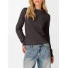 imageANRABESS Womens Turtleneck Long Sleeve Lightweight Casual Fall Sweaters 2025Deep Taupe