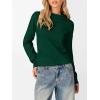 imageANRABESS Womens Turtleneck Long Sleeve Lightweight Casual Fall Sweaters 2025Forest Green