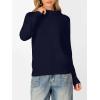 imageANRABESS Womens Turtleneck Long Sleeve Lightweight Casual Fall Sweaters 2025Navy Blue