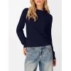 imageANRABESS Womens Turtleneck Long Sleeve Lightweight Casual Fall Sweaters 2025Navy Blue