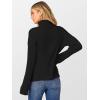 imageANRABESS Womens Turtleneck Sweater 2025 Long Sleeve Ribbed Chunky Knit Fall Pullover Sweater TopBlack