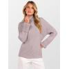 imageANRABESS Womens Turtleneck Sweater 2025 Long Sleeve Ribbed Chunky Knit Fall Pullover Sweater TopGrey Khaki