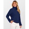 imageANRABESS Womens Turtleneck Sweater 2025 Long Sleeve Ribbed Chunky Knit Fall Pullover Sweater TopNavy Blue
