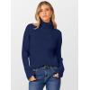 imageANRABESS Womens Turtleneck Sweater 2025 Long Sleeve Ribbed Chunky Knit Fall Pullover Sweater TopNavy Blue