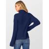 imageANRABESS Womens Turtleneck Sweater 2025 Long Sleeve Ribbed Chunky Knit Fall Pullover Sweater TopNavy Blue