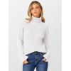 imageANRABESS Womens Turtleneck Sweater 2025 Long Sleeve Ribbed Chunky Knit Fall Pullover Sweater TopWhite