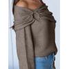 imageANRABESS Womens Wool Blend Off The Shoulder Long Sleeve Soft Knit Sweaters 2025 Fall OutfitsCamel
