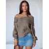 imageANRABESS Womens Wool Blend Off The Shoulder Long Sleeve Soft Knit Sweaters 2025 Fall OutfitsCamel