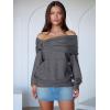 imageANRABESS Womens Wool Blend Off The Shoulder Long Sleeve Soft Knit Sweaters 2025 Fall OutfitsDeep Grey