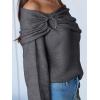 imageANRABESS Womens Wool Blend Off The Shoulder Long Sleeve Soft Knit Sweaters 2025 Fall OutfitsDeep Grey