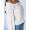 imageANRABESS Womens Wool Blend Off The Shoulder Long Sleeve Soft Knit Sweaters 2025 Fall OutfitsWhite