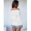 imageANRABESS Womens Wool Blend Off The Shoulder Long Sleeve Soft Knit Sweaters 2025 Fall OutfitsWhite