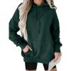 imageANRABESS Women Hoodies Long Sleeve Loose Fit Fleece Hooded Sweatshirts Drawstring Pullover Top With Pockets 2025 Fall OutfitsDeep Green