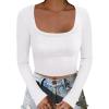imageANRABESS Womens Long Sleeve Square Neck Crop Top Ribbed Slim Fitted Basic Tee Layer Y2K Shirts Fall Fashion Outfits 2025White