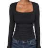 imageANRABESS Womens Long Sleeve Square Neck Tops Ribbed Knit Slim Fit Shirts Basic Tee 2025 Fall Dressy Casual TShirts ClothesBlack