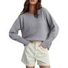 imageANRABESS Womens Oversized Batwing Sleeve Sweaters Crewneck Casual Fall Knit Loose Pullover Tops 2025 Work Winter OutfitsGrey