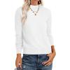imageANRABESS Womens Turtleneck Long Sleeve Lightweight Casual Fall Sweaters 2025White