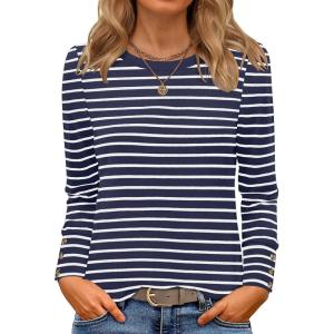 imageANRABESS Long Sleeve Shirts for Women Crewneck Basic Tee Striped Tops 2025 Fall Casual Loose Fit T Shirts Fashion OutfitsBlue White Stripe