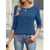 imageANRABESS Long Sleeve Shirts for Women Casual Crewneck Basic Tee Tshirts Loose Fit Curved Hem Tunic Top 2025 Fall OutfitsDark Blue