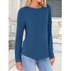 imageANRABESS Long Sleeve Shirts for Women Casual Crewneck Basic Tee Tshirts Loose Fit Curved Hem Tunic Top 2025 Fall OutfitsDark Blue