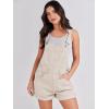 imageANRABESS Overalls for Women Denim Shorts Overalls 2025 Summer Casual Loose Fit Adjustable Rompers Jean jumpsuit Bib ShortallsApricot