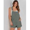 imageANRABESS Overalls for Women Denim Shorts Overalls 2025 Summer Casual Loose Fit Adjustable Rompers Jean jumpsuit Bib ShortallsArmy Green