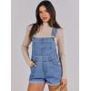 imageANRABESS Overalls for Women Denim Shorts Overalls 2025 Summer Casual Loose Fit Adjustable Rompers Jean jumpsuit Bib ShortallsB Washed Blue