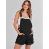 imageANRABESS Overalls for Women Denim Shorts Overalls 2025 Summer Casual Loose Fit Adjustable Rompers Jean jumpsuit Bib ShortallsBlack