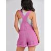 imageANRABESS Overalls for Women Denim Shorts Overalls 2025 Summer Casual Loose Fit Adjustable Rompers Jean jumpsuit Bib ShortallsHot Pink
