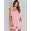 imageANRABESS Overalls for Women Denim Shorts Overalls 2025 Summer Casual Loose Fit Adjustable Rompers Jean jumpsuit Bib ShortallsPink