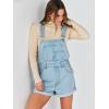 imageANRABESS Overalls for Women Denim Shorts Overalls 2025 Summer Casual Loose Fit Adjustable Rompers Jean jumpsuit Bib ShortallsWashed Azure