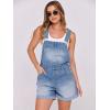 imageANRABESS Overalls for Women Denim Shorts Overalls 2025 Summer Casual Loose Fit Adjustable Rompers Jean jumpsuit Bib ShortallsWashed Barnyard Blue