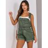imageANRABESS Overalls for Women Denim Shorts Overalls 2025 Summer Casual Loose Fit Adjustable Rompers Jean jumpsuit Bib ShortallsWashed Green