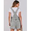 imageANRABESS Overalls for Women Denim Shorts Overalls 2025 Summer Casual Loose Fit Adjustable Rompers Jean jumpsuit Bib ShortallsWashed Retro Gray Blue