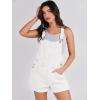 imageANRABESS Overalls for Women Denim Shorts Overalls 2025 Summer Casual Loose Fit Adjustable Rompers Jean jumpsuit Bib ShortallsWhite