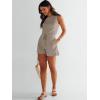 imageANRABESS Romper for Women Short Jumpsuit Summer Casual Dressy Sleeveless Outfits Beach Vacation 2025 Trendy One Piece ClothesBeige