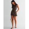 imageANRABESS Romper for Women Short Jumpsuit Summer Casual Dressy Sleeveless Outfits Beach Vacation 2025 Trendy One Piece ClothesDeep Brown