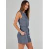 imageANRABESS Romper for Women Short Jumpsuit Summer Casual Dressy Sleeveless Outfits Beach Vacation 2025 Trendy One Piece ClothesDeep Gray