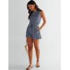imageANRABESS Romper for Women Short Jumpsuit Summer Casual Dressy Sleeveless Outfits Beach Vacation 2025 Trendy One Piece ClothesDeep Gray