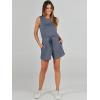 imageANRABESS Romper for Women Short Jumpsuit Summer Casual Dressy Sleeveless Outfits Beach Vacation 2025 Trendy One Piece ClothesDeep Gray