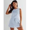 imageANRABESS Romper for Women Short Jumpsuit Summer Casual Dressy Sleeveless Outfits Beach Vacation 2025 Trendy One Piece ClothesSky Blue